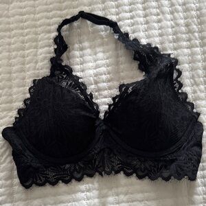 PINK Victoria’s Secret Black Lace Bralette - M